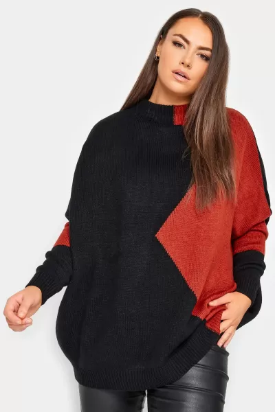 Colourblock Knitted Jumper