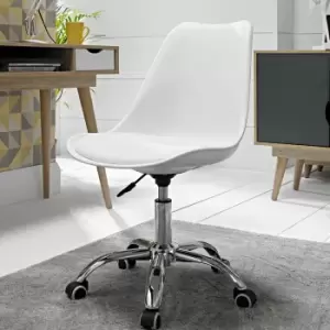 LPD White Orsen Swivel Office Chair