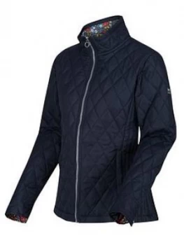 Regatta Charna Quilted Jacket, Navy, Size 8, Women