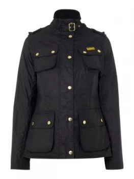 Barbour International Fins wax jacket Black