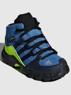 adidas Infant Unisex Terrex Mid GTX I, Navy/Green, Size 4