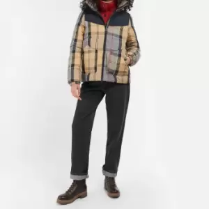 Barbour Bowsden Check Quilted Shell Puffer Jacket - UK 8