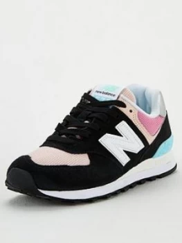 New Balance 574 Trainer - Black, Size 7, Women