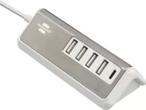 Brennenstuhl 1508230 mobile device charger Stainless steel, White...