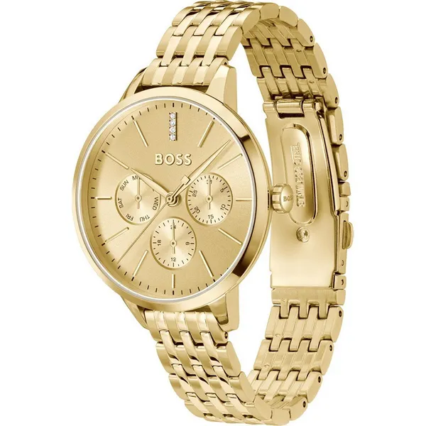 BOSS 1502782 Womens Symphony Gold Dial / Gold-Tone Watch