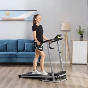 HOMCOM Electric Treadmill, 500W, 28kg-Black/Grey