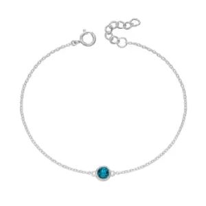 JG Signature Silver December Birthstone Crystal Bracelet