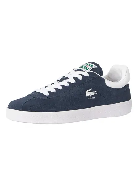 Lacoste Navy / White Baseshot Suede Trainers Navy Male 9 203148UK