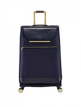 Ted Baker Albany Large 4 Wheel Navy Suitcase