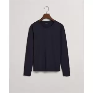 Gant Gant Original Long Sleeve T-Shirt Womens - Blue