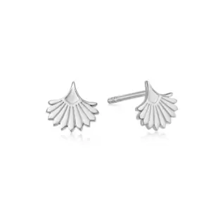 Daisy London 925 Sterling Silver Palm Fan Stud Earrings Sterling Silver