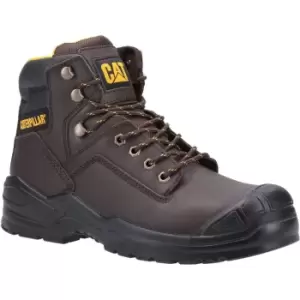 Caterpillar Striver Mid S3 Boots Safety Brown Size 8