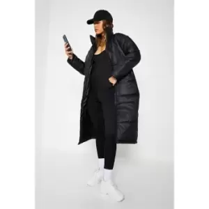 I Saw It First Midi Padded Coat - Black