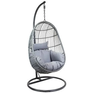 Charles Bentley Rattan Egg Shaped Swing Chair