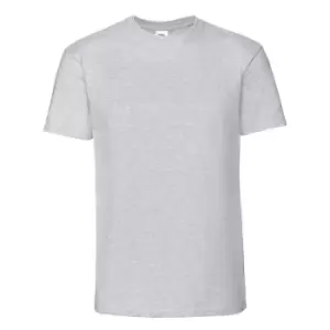 Fruit Of The Loom Mens Ringspun Premium T-Shirt (4XL) (Heather Grey)