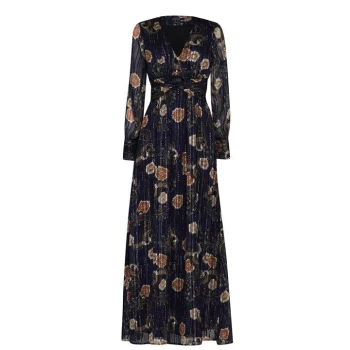 Scotch and Soda Maison Print Maxi Dress - Navy 0217