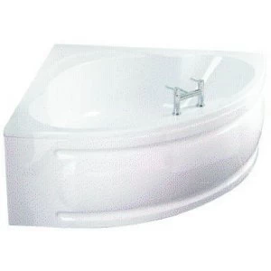 Wickes Palma Large Right Hand Corner Bath - 1350 x 1350mm