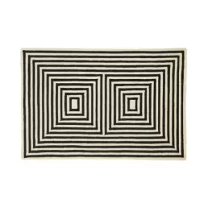 Bosie Milana Black And White Rug Large