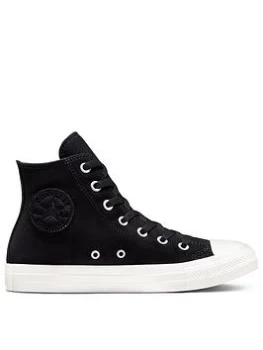 Converse Chuck Taylor All Star Hi Top Plimsolls - Black/White, Size 5, Women