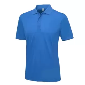 AWDis Just Cool Mens Smooth Short Sleeve Polo Shirt (S) (Royal Blue)