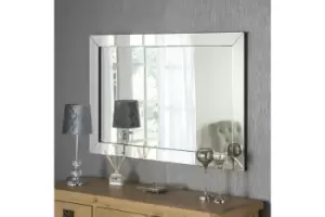 Contemporary Angled Wall Mirror 120x80cm