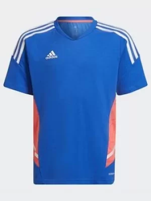 adidas Condivo 22 Predator Jersey, Blue, Size 9-10 Years