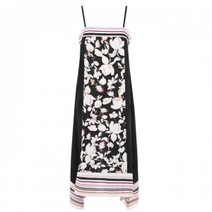 DKNY Floral Slip Dress - BLACK MULTI