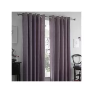 Hanworth Thermal Eyelet Lined Curtains, Heather, 66 x 72" - Dreams&drapes