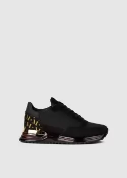 Mallet Mens Black & Gold Popham Gas Trainers