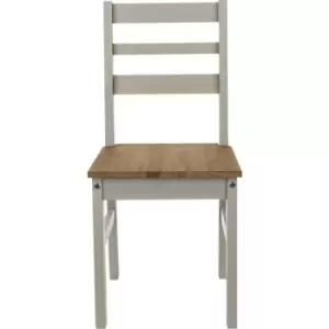 Home Furniture Ideas - Linea linea grey ladder back chair (pair)