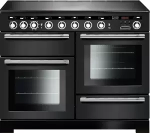 Rangemaster EDL110EICB/C Encore Deluxe Charcoal Black with Chrome Trim 110cm Induction Range Cooker