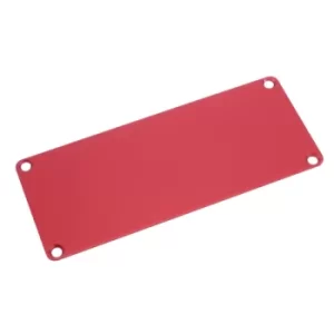 Hammond 1455QALRD-10 Aluminium End Panel 1.5 x 125 x 51.5mm Red