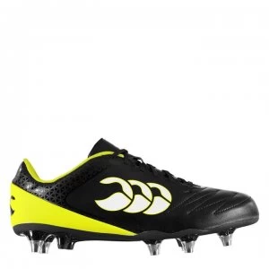 Canterbury Stampede Club Mens Rugby Boots - Black/Sulphur