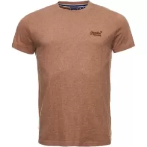 Superdry Small Chest Logo T Shirt - Brown