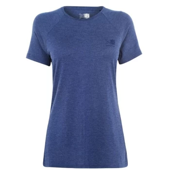 Karrimor Hot Rock Short Sleeve T Shirt Ladies - Navy Marl