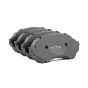 RIDEX Brake pad set 402B0444 Brake pads,Brake pad set, disc brake MAZDA,323 F VI (BJ),FAMILIA VI (BJ)