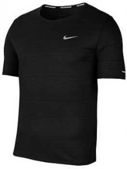 Nike Miler Running Top - Black, Size S, Men