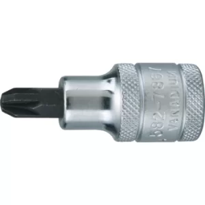 NO.4 X 55MM Pozi Screwdriver Socket Bit 1/2" Sq Dr