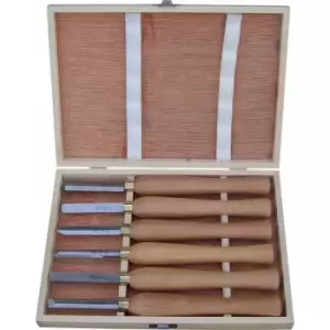 W833 hss midi woodturning chisel set of 6 - Charnwood