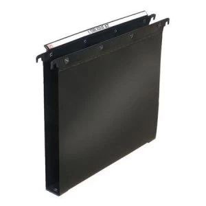 Elba Foolscap Ultimate Suspension File Polypropylene 30mm-Base Black Pack of 25