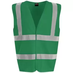 PRO RTX High Visibility Unisex Waistcoat (L) (Kelly Green) - Kelly Green