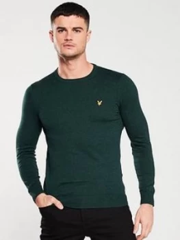 Lyle & Scott Crew Neck Jumper - Forest Green