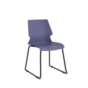 Titan Uni Skid Chair - Grey Frame/Blue Seat