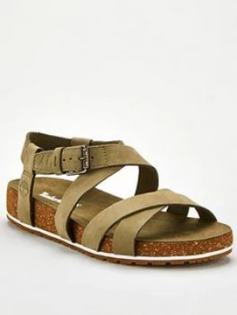 Timberland Malibu Waves Strap Flat Sandal - Olive