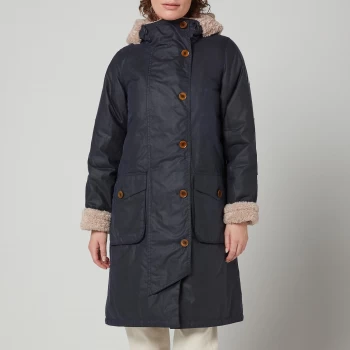 Barbour Womens Peregrine Wax Jacket - Royal Navy - UK 12