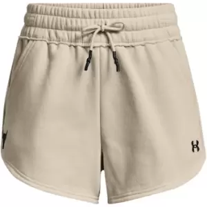 Under Armour Armour Project Rock Fleece Shorts Womens - Green