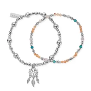 ChloBo Silver Dusky Dreams Bracelet Set