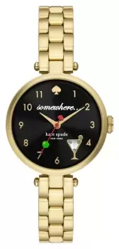 Kate Spade KSW1806 Holland (28mm) Black Cocktail Dial / Gold Watch