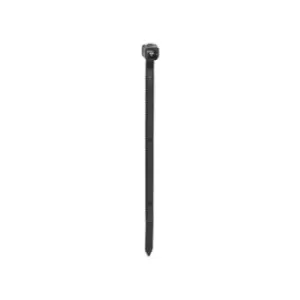 Thomas & Betts Black Cable Tie Nylon Twist Tail, 180mm x 4.7 mm