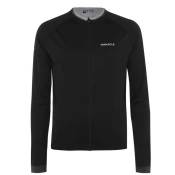 Pinnacle Long Sleeve Cycling Jersey Mens - Black